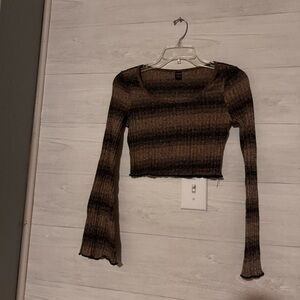 Juniors Tight Fitting Long Sleeve Top | Size Large